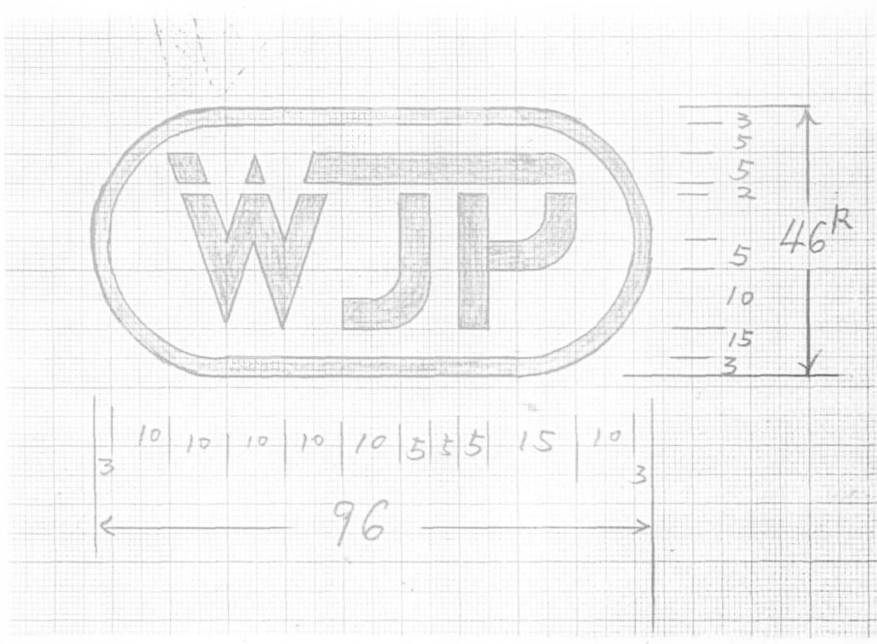 WJP logo sketch